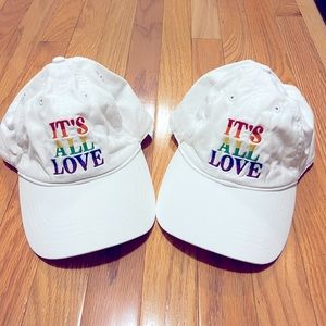 New !! A&F PRIDE 🏳️‍🌈 IT’S ALL LOVE Hats (1 Pair)